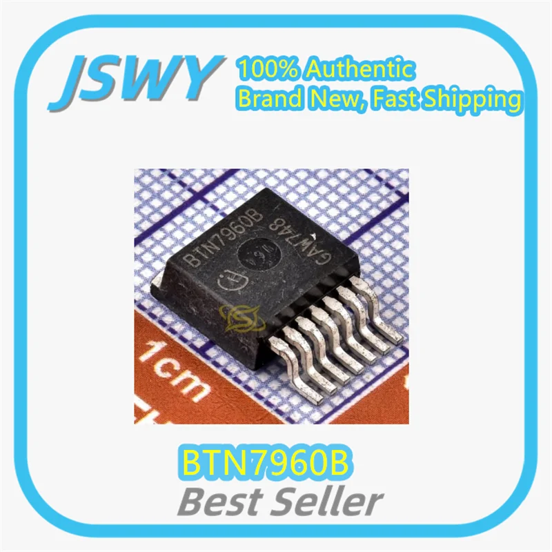

(5/50 pieces) BTN7960B TO-263-7 Bridge Driver - Specializing in original automotive computer chips.