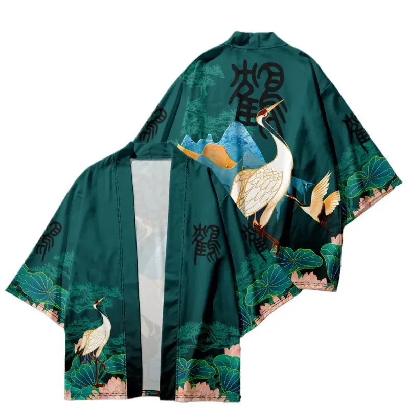 نمط جديد الصينية الرجعية العصرية سترة، كيمونو الرجال النساء نفس النمط 3D الطباعة الرقمية الملابس #6