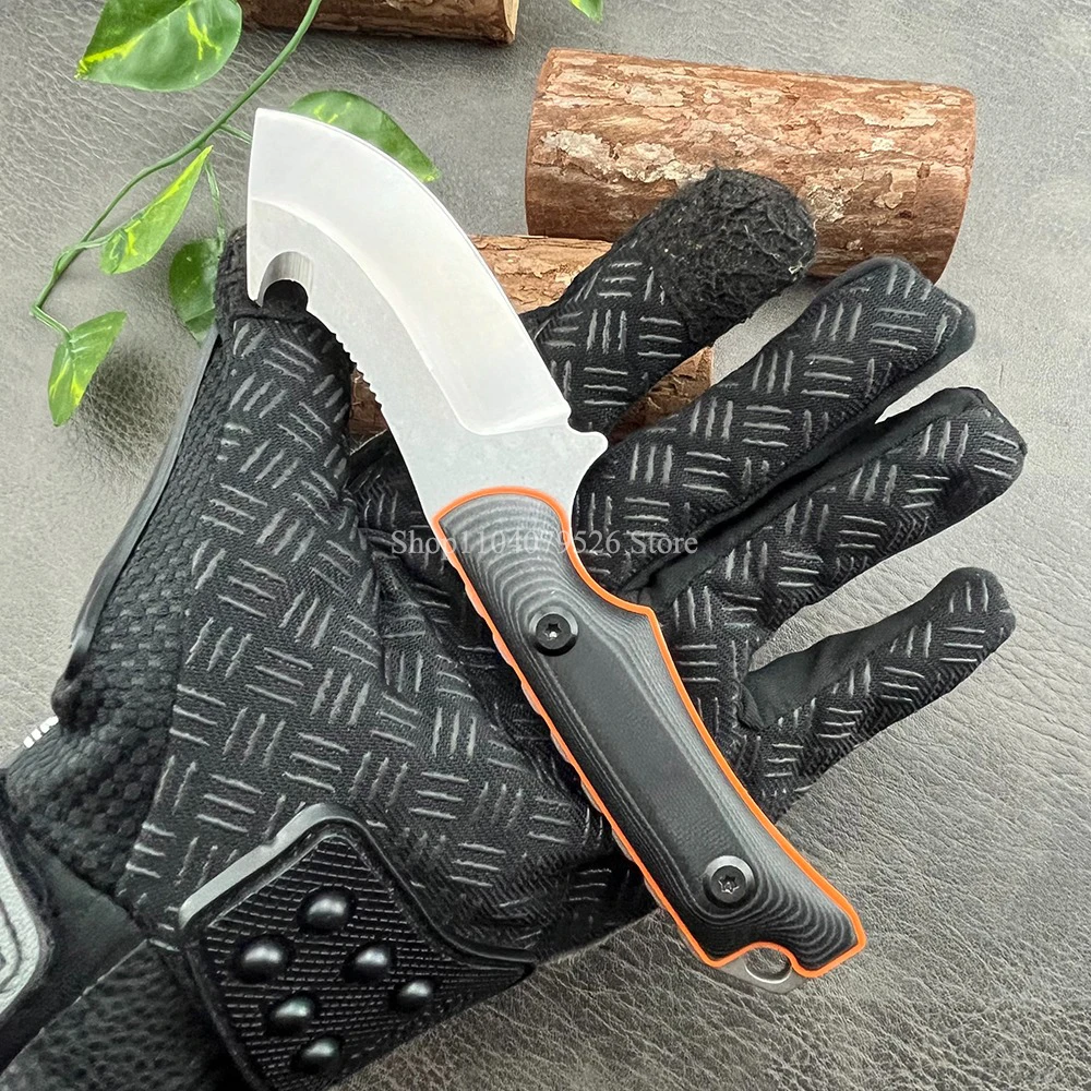 BM 15018 Hunt Saddle Mountain Skinner Tactical Knife Two-color G10 Handle Outdoor Hunting Self-defense Pocket Knife with Sheath