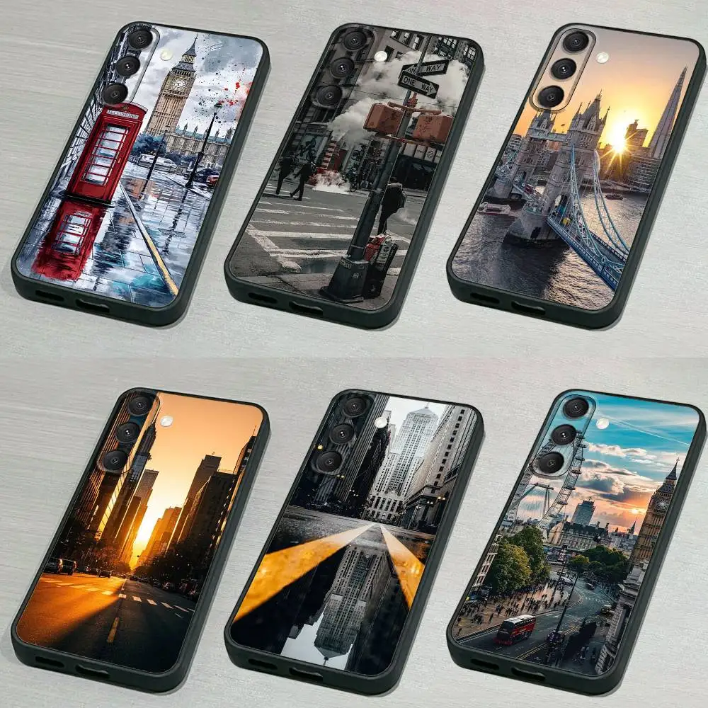 

New York C-City I-Image Phone Case For Samsung S 25,24,23,22,30,21,10,9,Ultra,Plus,Lite,FE,4,5G Black Soft Case