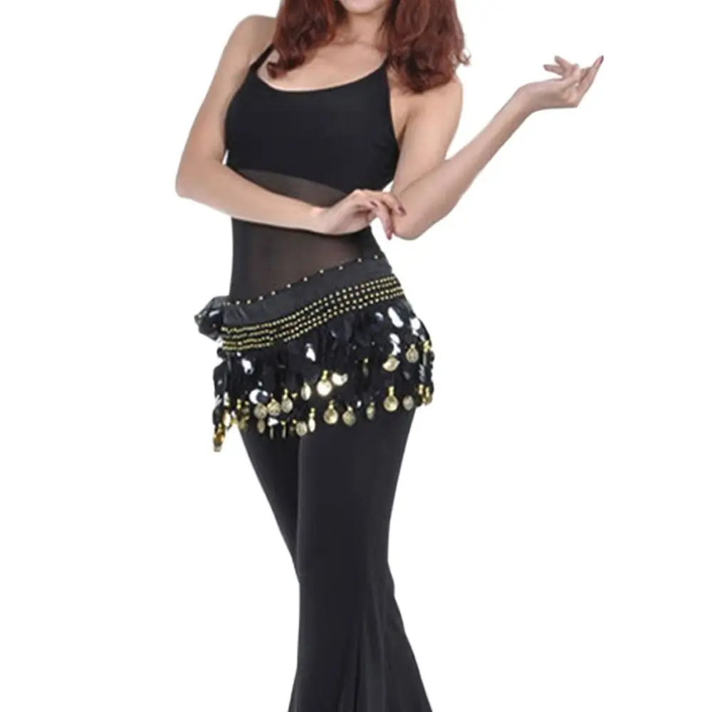 Thailand/India/Arab Dancer Sequins Tassels Skirt Women Sexy Belly Dance Hip Scarf Wrap Belt Dancer Skirt Female Show Costumes image 2