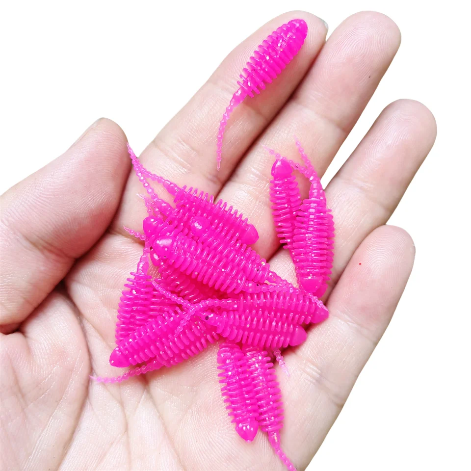 MUKUN 20PCS NEUE AJING Weicher Köder Rockfish Angeln Lockt 0,2g/3,5 cm MINI Künstliche Köder Swimbaits Jig locken Wobbler Wurm Tackle – Detail 15