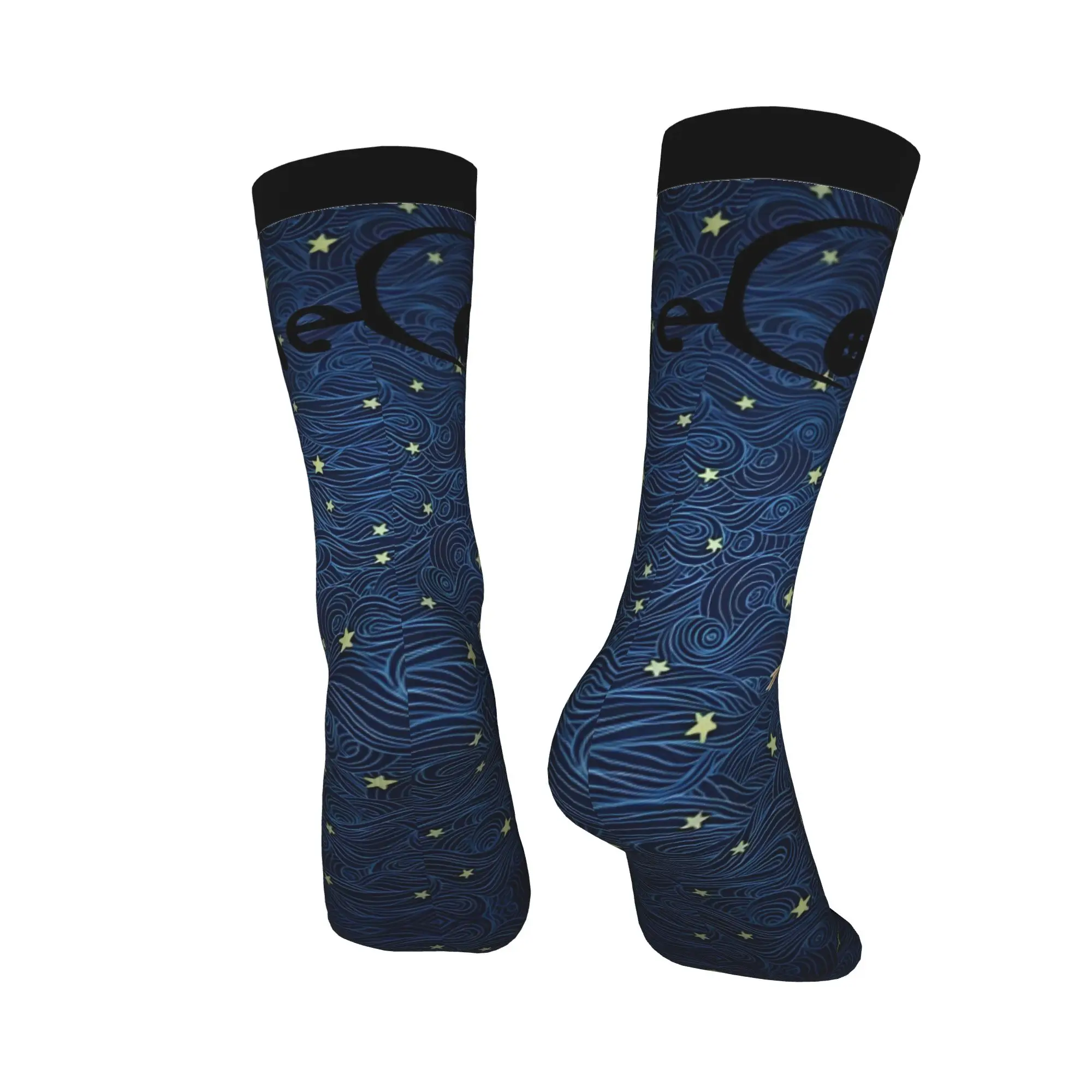 جوارب Harajuku Horror Cartoon Coraline Skateboard من البوليستر للجنسين غير قابلة للانزلاق