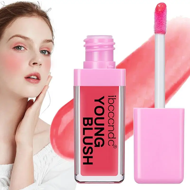 Face Blusher Color Liquid Blusher Face Contouring Brightening Natural Long-lasting Makeup Highlight Oil Temperature Blusher Oil