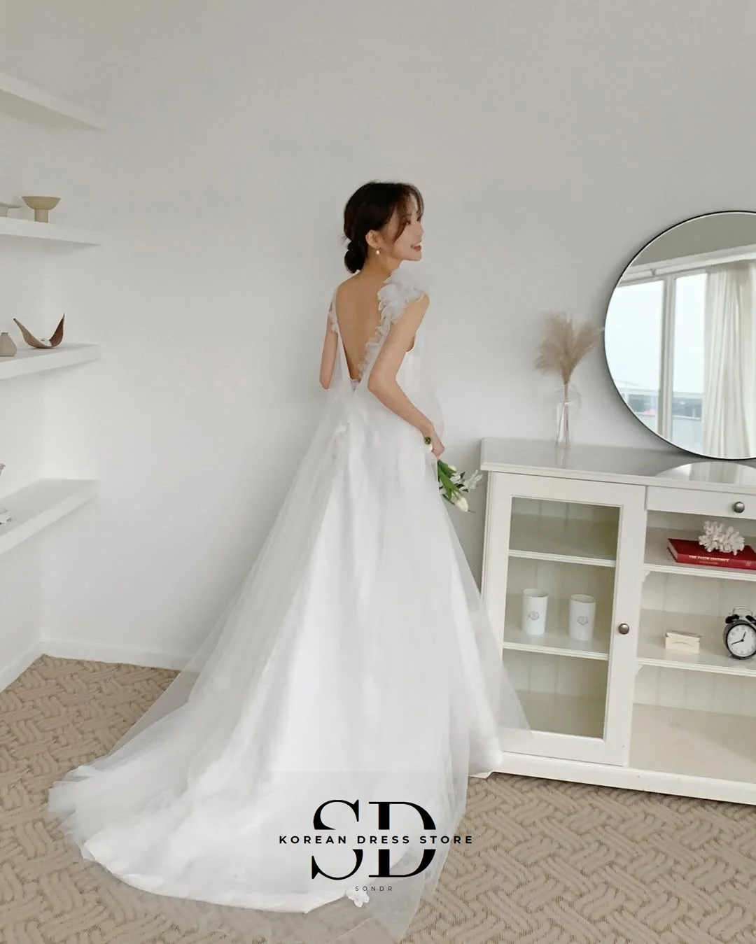 Sondr Fairy корейские свадебные платья с квадратным воротником на заказ трапециевидное вечернее платье без рукавов свадебные платья для приема