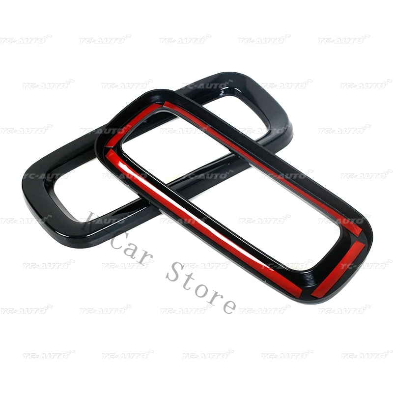 7 Buah Front Grid Grille Sisipan Racing Grill Frame Trim untuk Jeep Renegade 2015 2016 2017 ABS Hitam