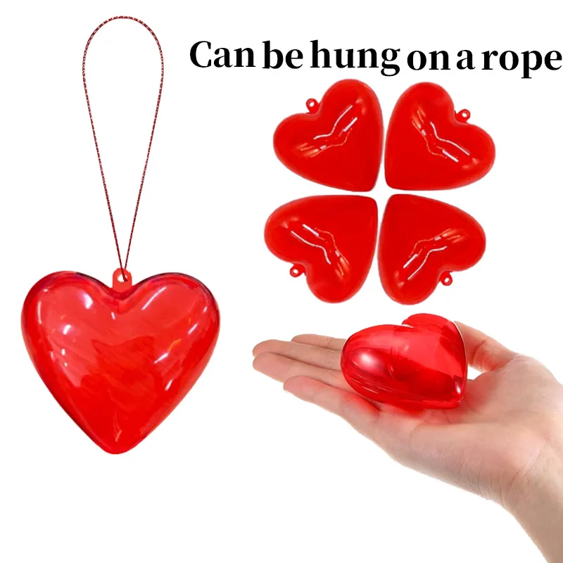 10 stuks Mini Rode Liefde Bonbondoos Kids Verjaardagsfeestje Kraamcadeau Bruiloft Valentijnsdag Cadeau Decoratieve Benodigdheden