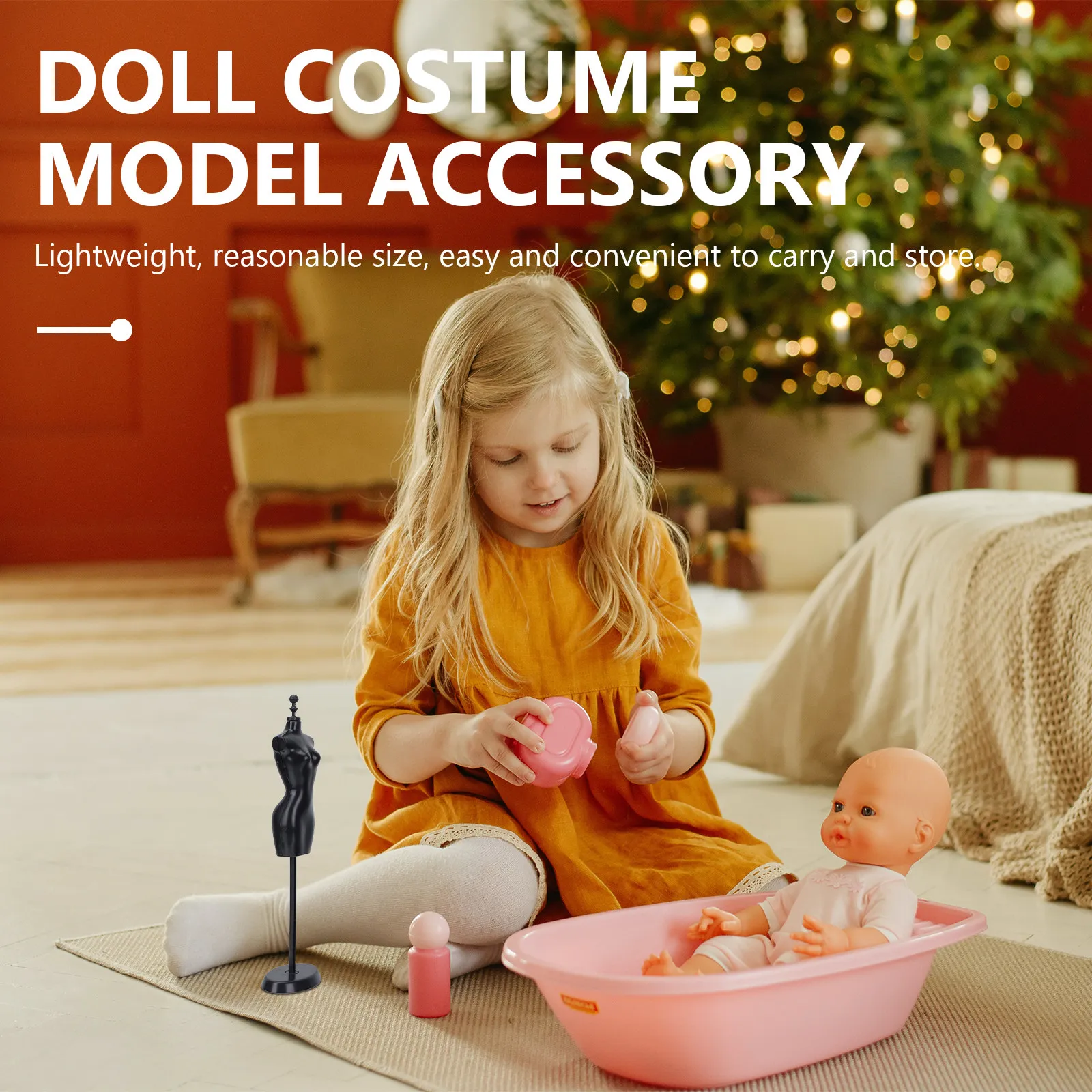 

4Pcs Mini Clothing Racks Plastic Mannequin Display Holders for Costume Display Creative Storage for Home Decor Costume Holders