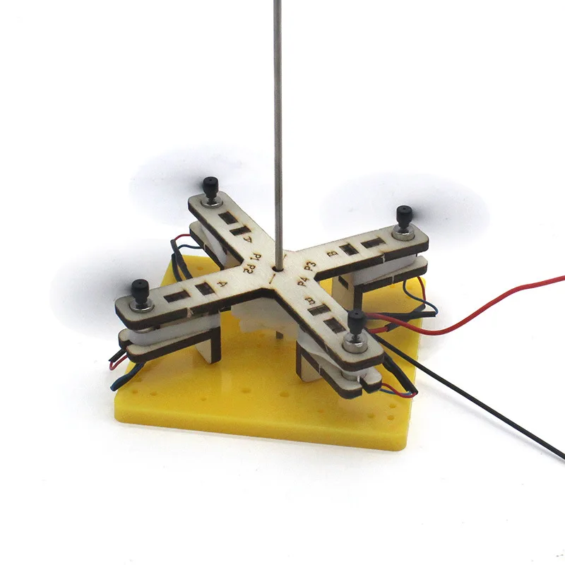 Divertido modelo de Dron DIY para niños, juguete de ciencia, tecnología, material didáctico de física, juego de helicóptero, juguetes educativos de aprendizaje para niños