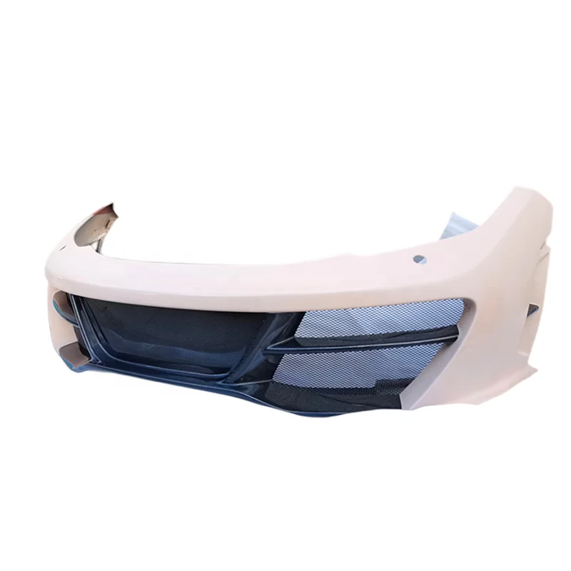 

For McLaren MP4-12C Upgrade RZ Style Semi-Carbon Fiber Front Bumper Side Skirt Spoiler Hood Rear Diffuser Body Kit