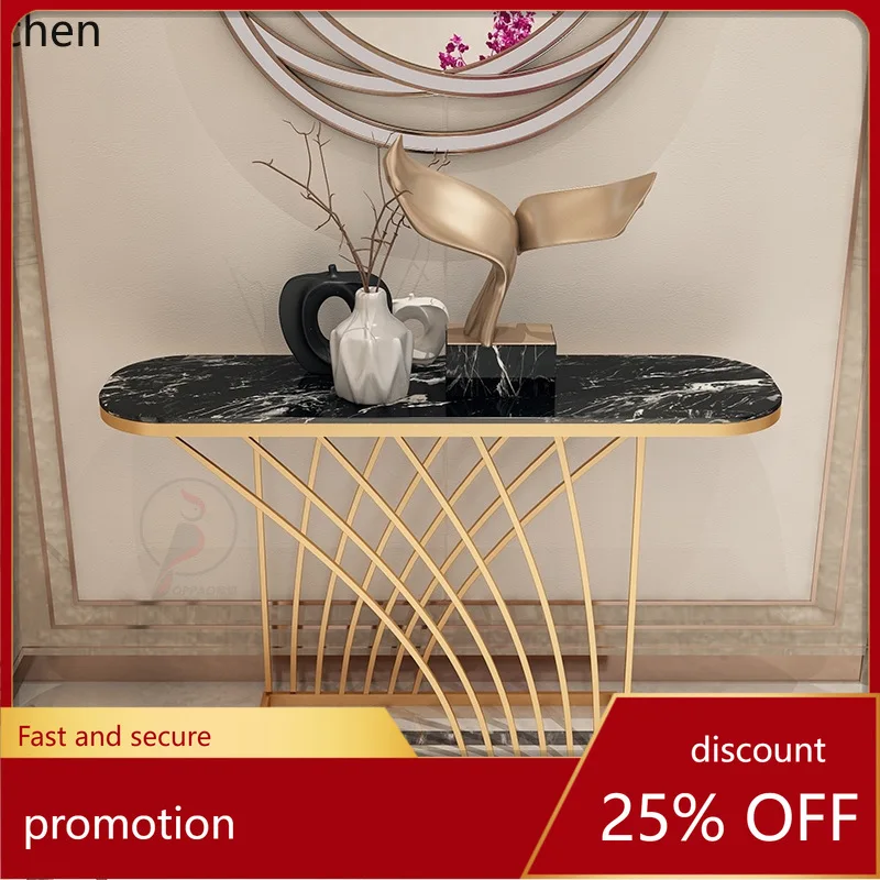 

HXL Entryway Table Stainless Steel Living Room Decorative Entryway Table Large gold Entryway Cabinet