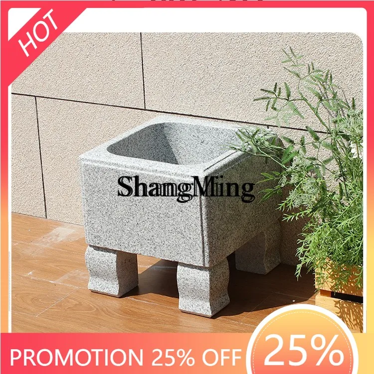 

FG good-looking Granite Basin Outdoor Balcony Stone Wash Sink Villa Courtyard Vegetable Natural Stone Household Laundry