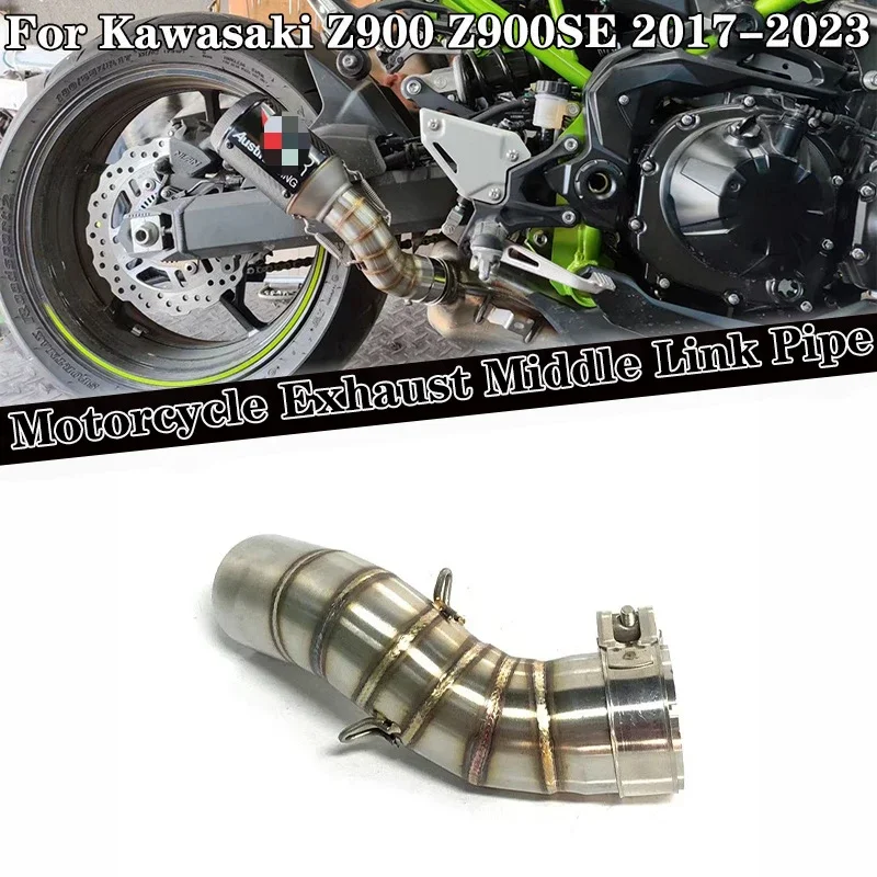 Für Kawasaki Z900 Z900SE 2017-2023 Motorrad Auspuff Mittleren Link Rohr Verbinden 51mm Motorrad Escape Auspuff Rohr