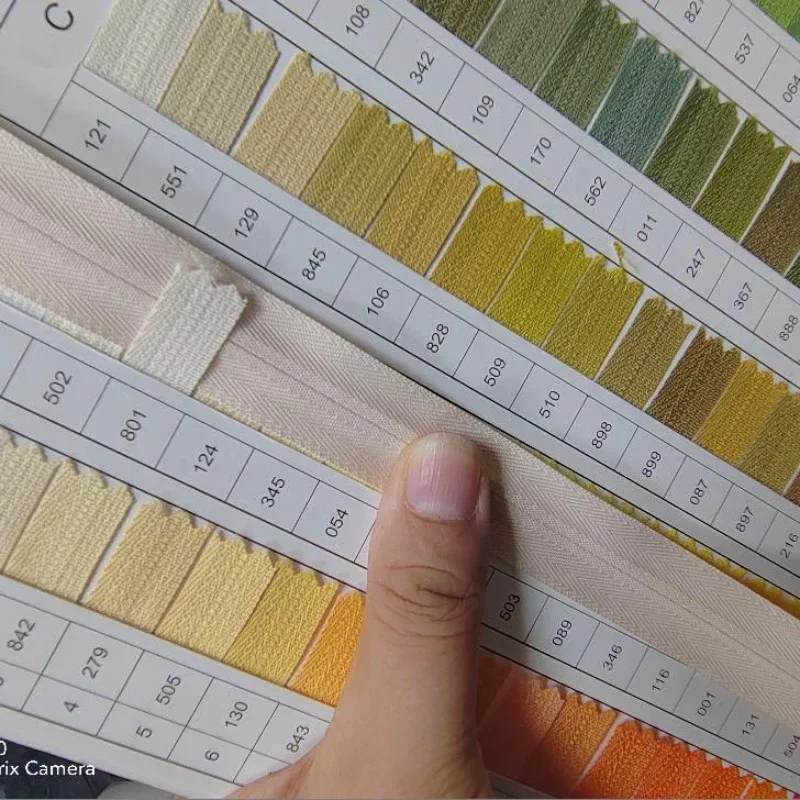 20pcs/Lot 3CC 60cm YKK Invisible Coil Nylon Zipper for Sewing Woven Tape Hip Skirt Wedding Dress Clothing Accessories