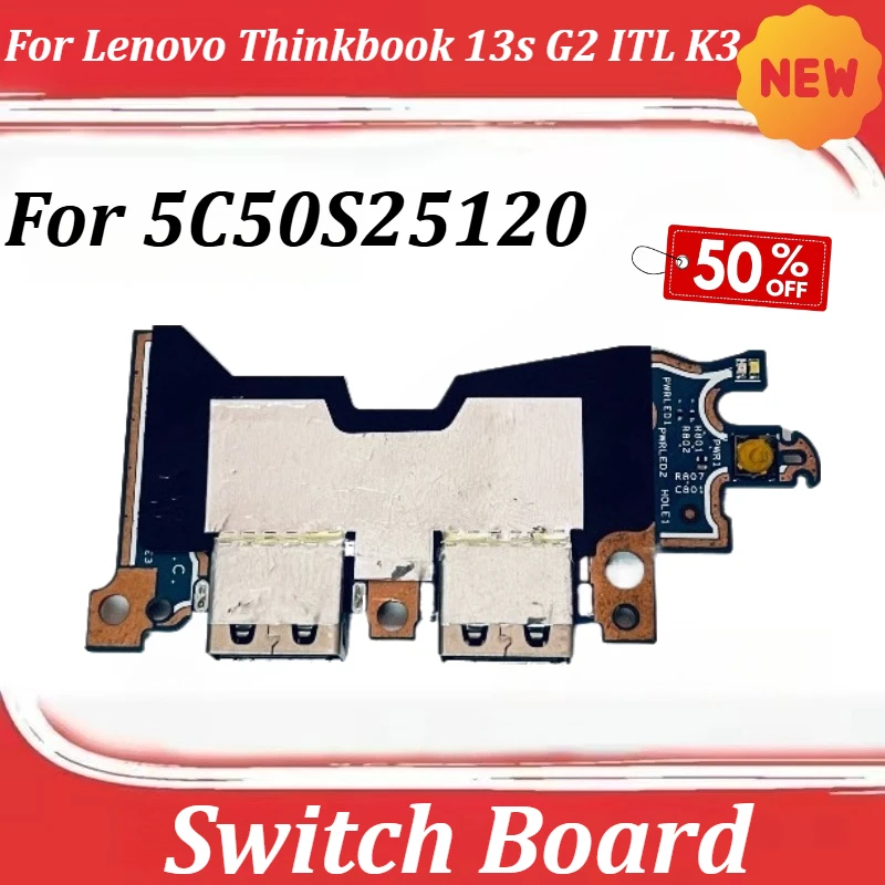 

For Lenovo Thinkbook 13s G2 ITL K3 USB Switch Board 5C50S25120