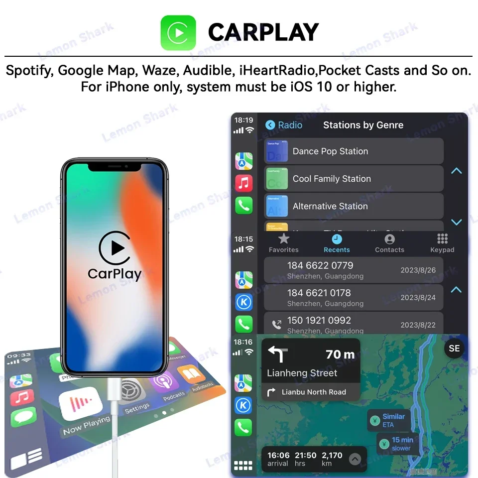الضوء الأخضر Noname RCD880 Pro لسكودا اوكتافيا رائع اليتي Carplay راديو السيارة شاشة لمس كاملة مشغل أندرويد السيارات بلوتوث