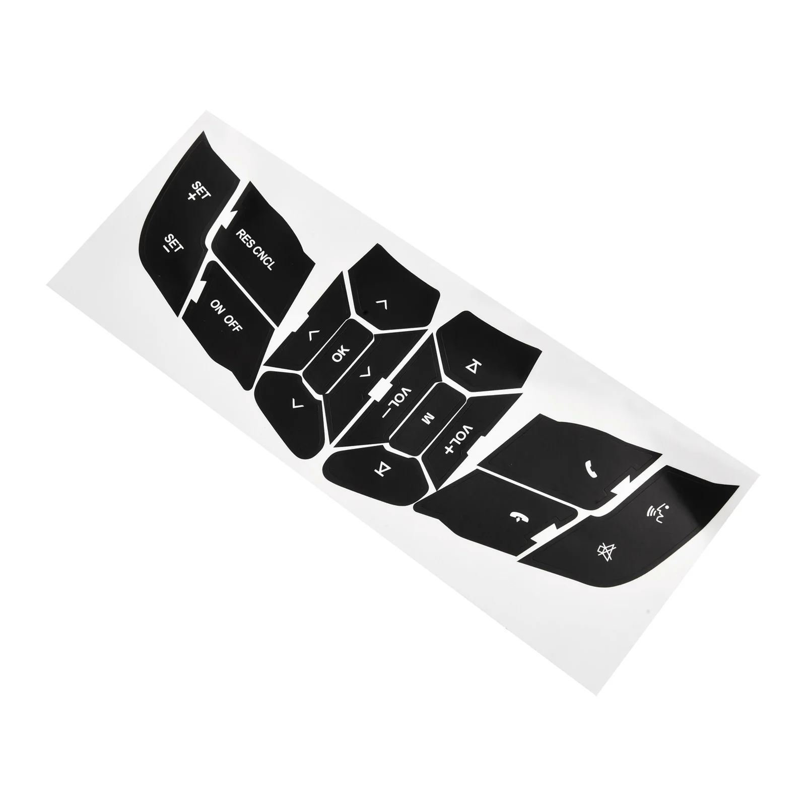 دفع زر إصلاح ملصقات مصورة للتحكم في عجلة القيادة لفورد ل موستانج 2015 إلى 2018 استبدال متوافق OEM