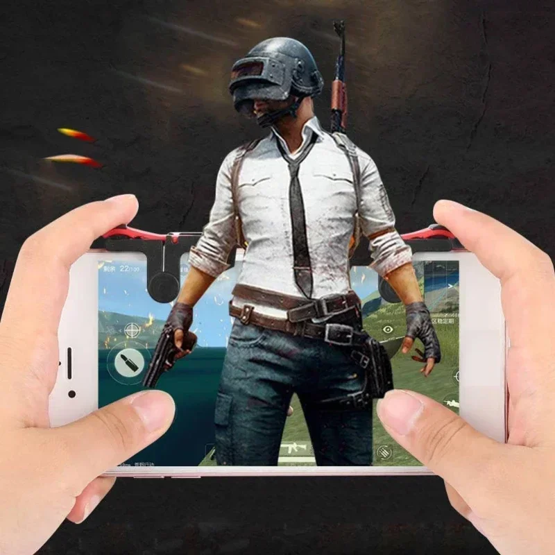 1 Pair D9 Plastic Non-Slip Mobile Phone Mini L1 R1 Gaming Triggers Game Controllers High Sensitivity Gamepad for IPhone Android