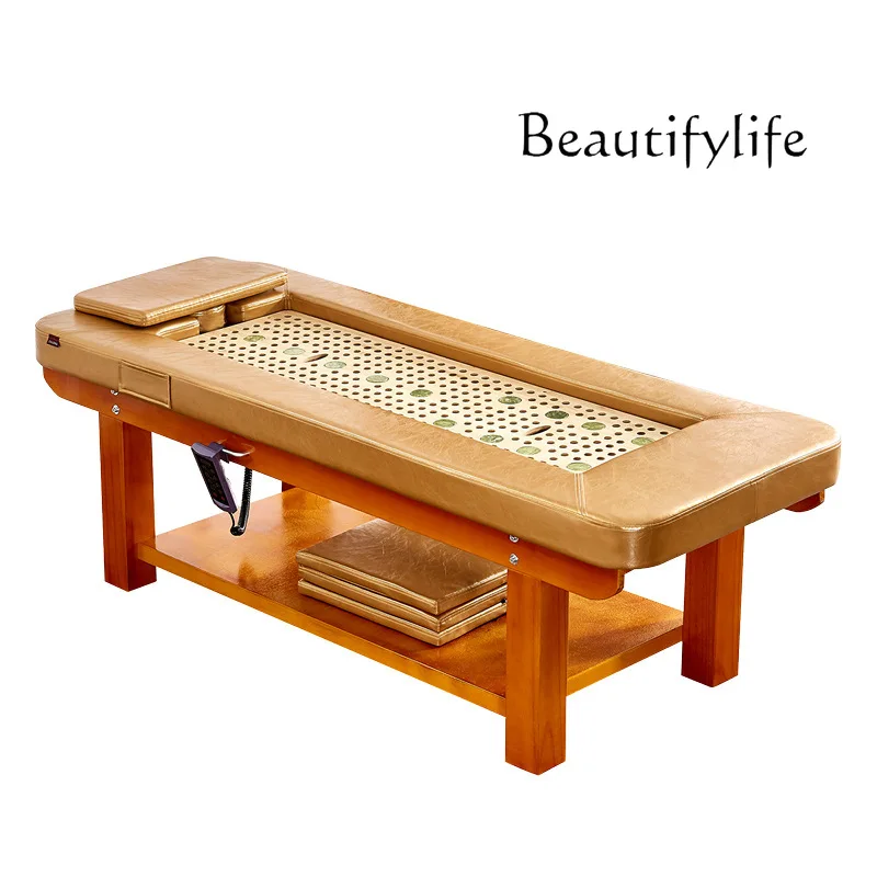 

Solid Wood Whole Body Moxibustion Traditional Chinese Medicine Fumigation Facial Bed Healthy Smokeless Moxibustion Bed