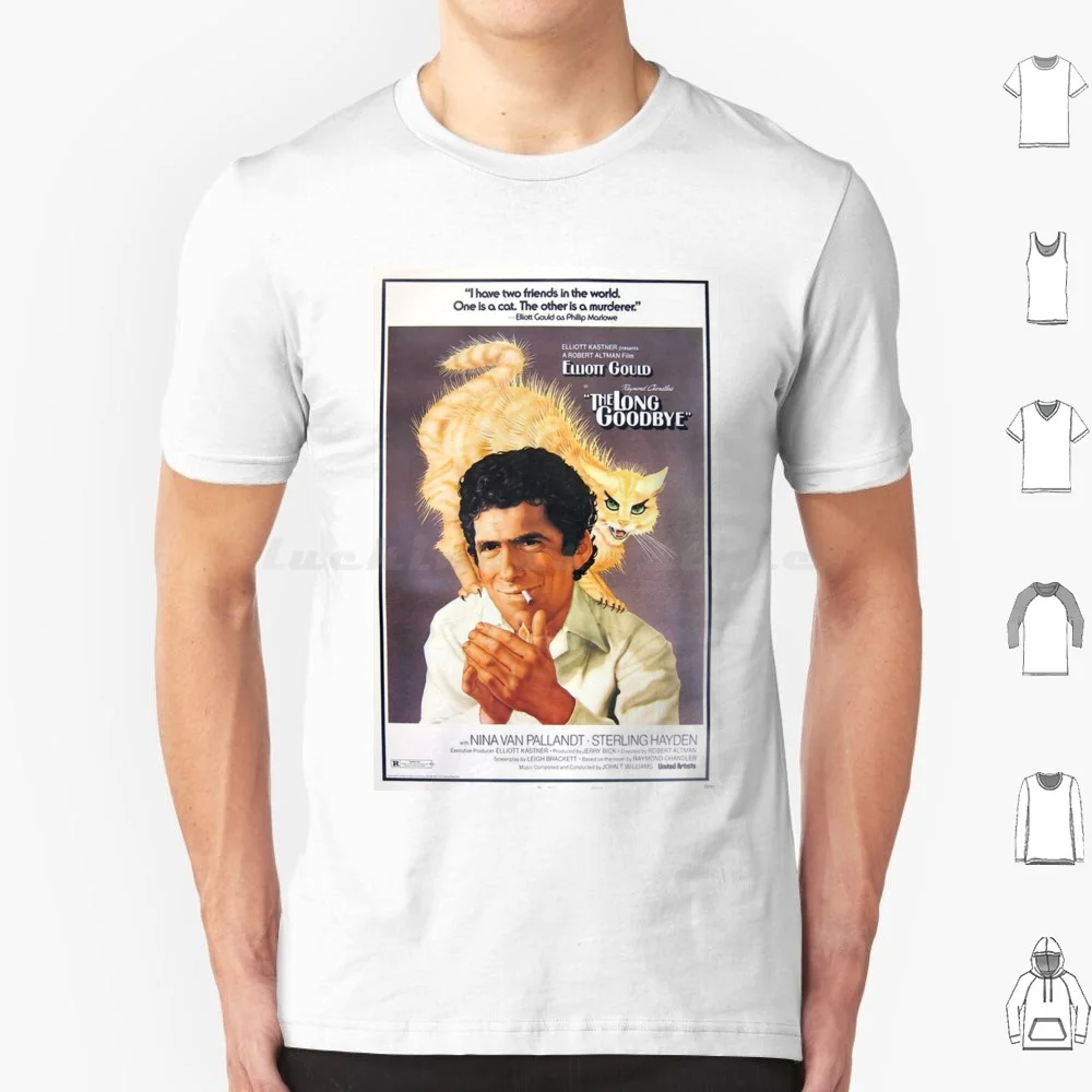 The Long Goodbye ( 1973 ) T Shirt 6xl Cotton Cool Tee Robert Altman Raymond Chandler Film Movie Film Graphic Design Tablet Case