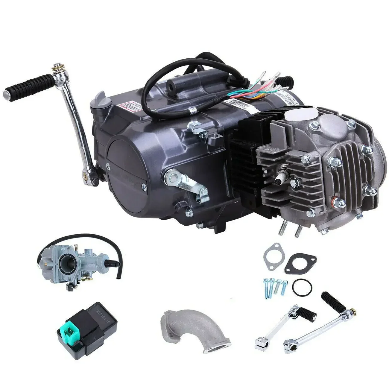 125CC Manual Clutch Dirt Bike Engine Motor Complete Kit For HONDA CRF50 / CRF70 / XR50 / XR70 / Z50 / Z50R / CT70 Mini Trail