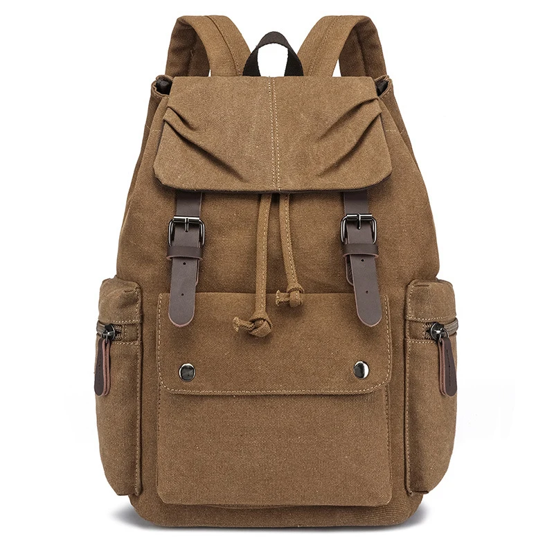 style retro computer backpack for men suitable for business use durable water-resistant and with a double shoulder Backpack