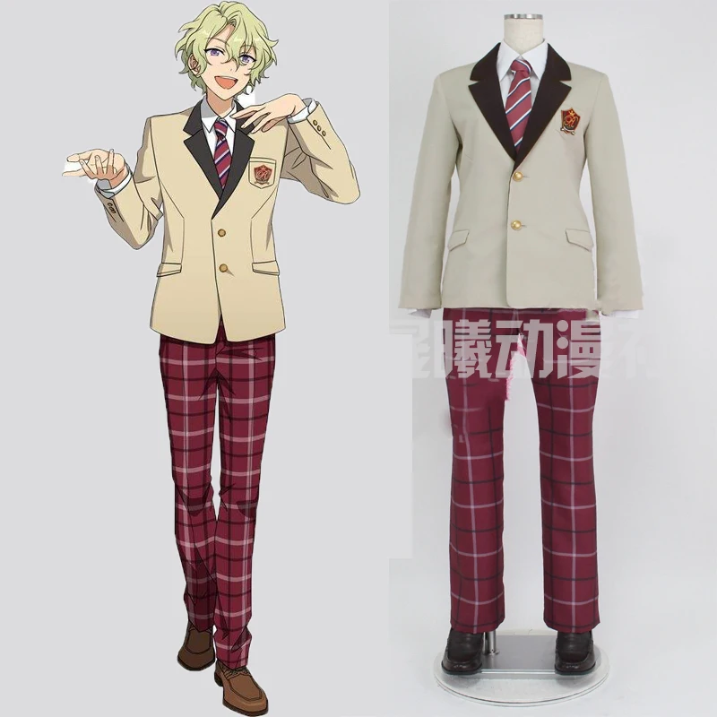 

InYOYO Ensemble Stars ES EVE Tomoe Hiyori School Uniforms Dress Cosplay Costume Halloween Party Outfit RolePlay Clothing Unisex