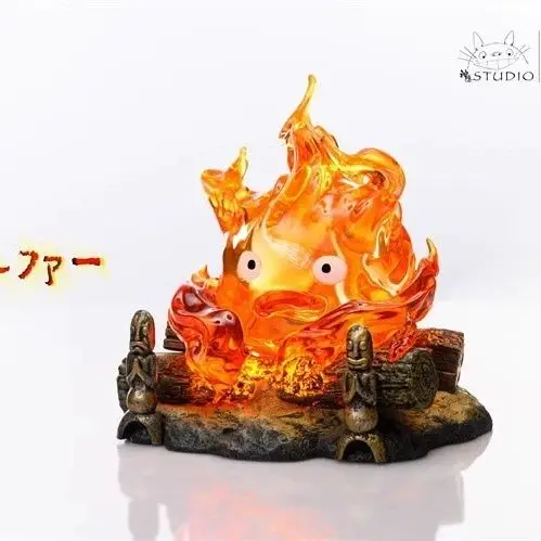 

Cartoon Calcifer Objects Lamp Cartoon Anime 11cm Candle Desktop Action Figures Model Statue Pvc Model Collection Ornament Toys