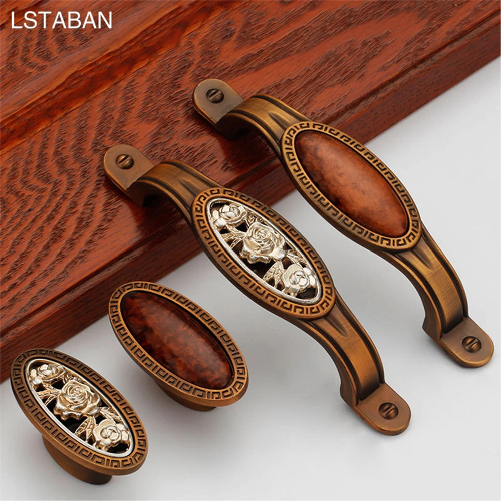 Матовые коричневые керамические ручки для шкафа декоративная мебель нефритовая дверная ручка ящик для шкафа утопленная античная серебряная ручка утопленная ручка