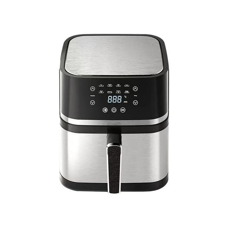 8L Stainless steel visible air fryer new multi-functional high-capacity oil-free intelligent electric fryer oven household 220V