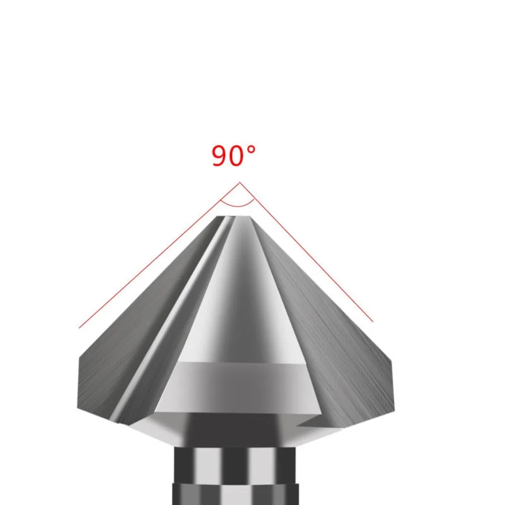 

New 3 Flute 90 Degree Chamfer Mill Cutter 6.3-20.5mm Countersink Drill Bit Core Drill Bit Wood Drilling