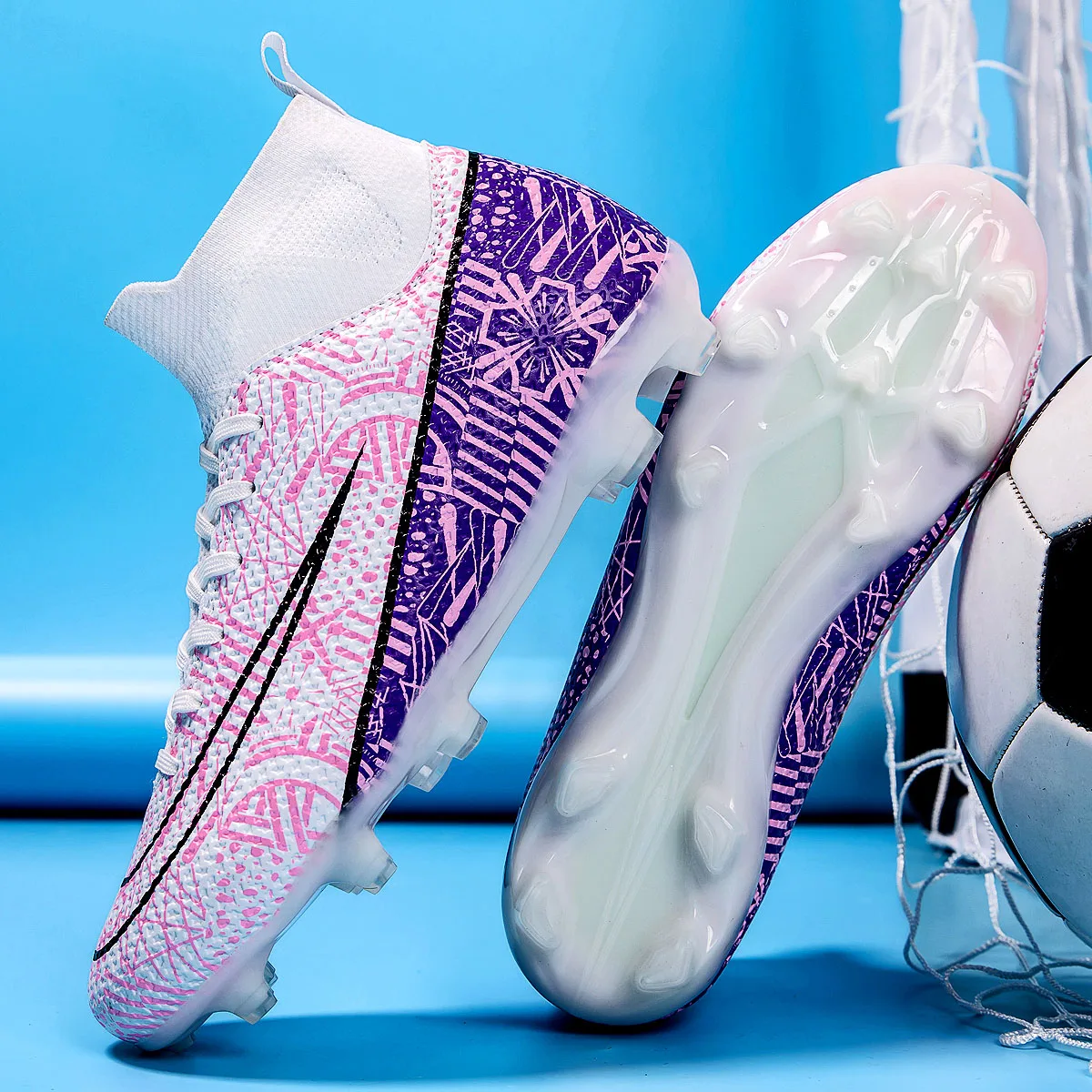 New unisex sports football shoes, training shoes, field turf competition, multi color optional, wear-resistant and anti slip