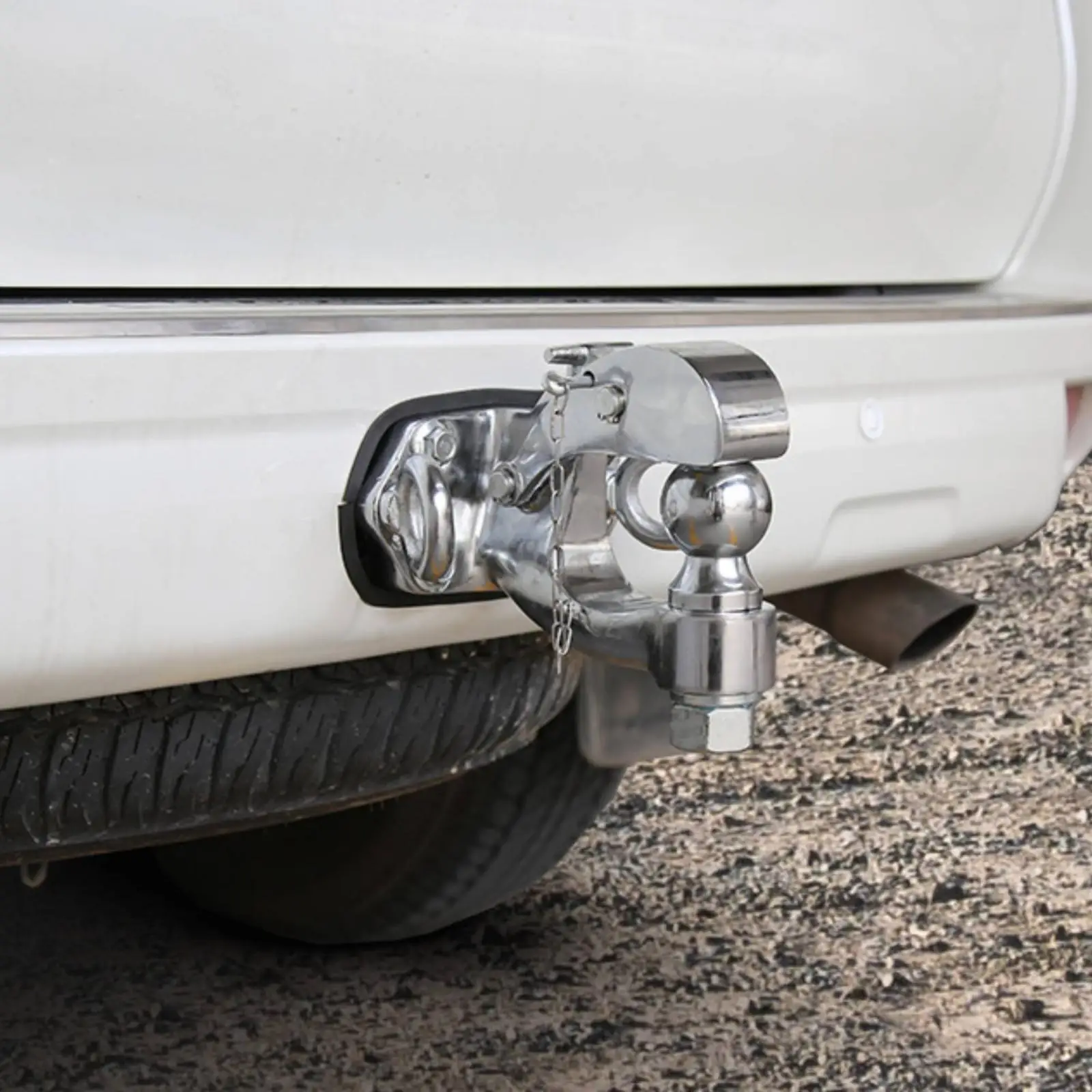 Rear Tow Hook Assembly Compatible Tow Hook with Ball Coupling Heavy-Duty Mounted Hitch Component for Trail Drivers, Utility