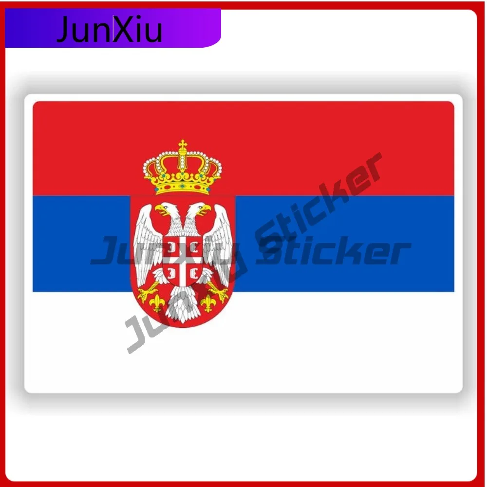 

Serbia Flag Funny Cool Car Cute Car SUV Scratch Cover Exterior Parts Vinyl Decal For Car Truck SUV Window Bumper Laptop