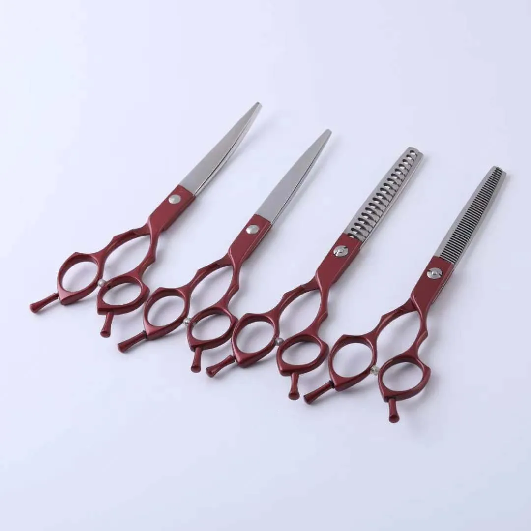 

High Quality in Colors Hair Scissors Set 6.5 Inch Professional Pet Scissor Kit for Grooming School
