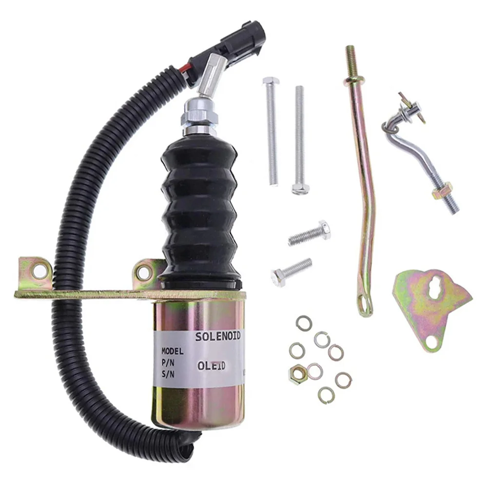 Shutoff Solenoid Valve for Deutz RSV 3932017 SA374212 Fuel System 12V 24V Dual Voltage Fit for Construction Machinery