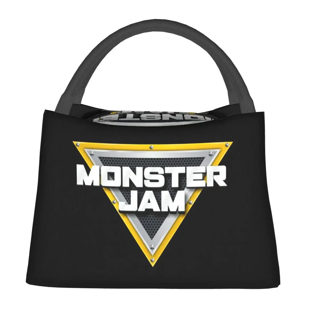 

Классические сумки для обеда Monster Jam Truck с узором, коробка для бенто, многоразовая сумка для обеда, сумки для пикника, термосумка-холодильник для женщин, детей, офиса