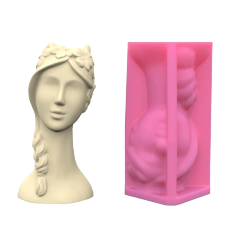 

Silicone Moulds Flower Vase Molds Flower Girl Flexible Ornament Molds Unique Flowerpot Moulds for Resin Craft Dropship