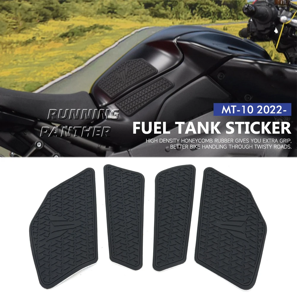

Motorcycle Tank Traction Pad For Yamaha MT10 MT-10 MT 10 2022 2023 Anti Slip Sticker Gas Knee Grip Protector Tank Pad