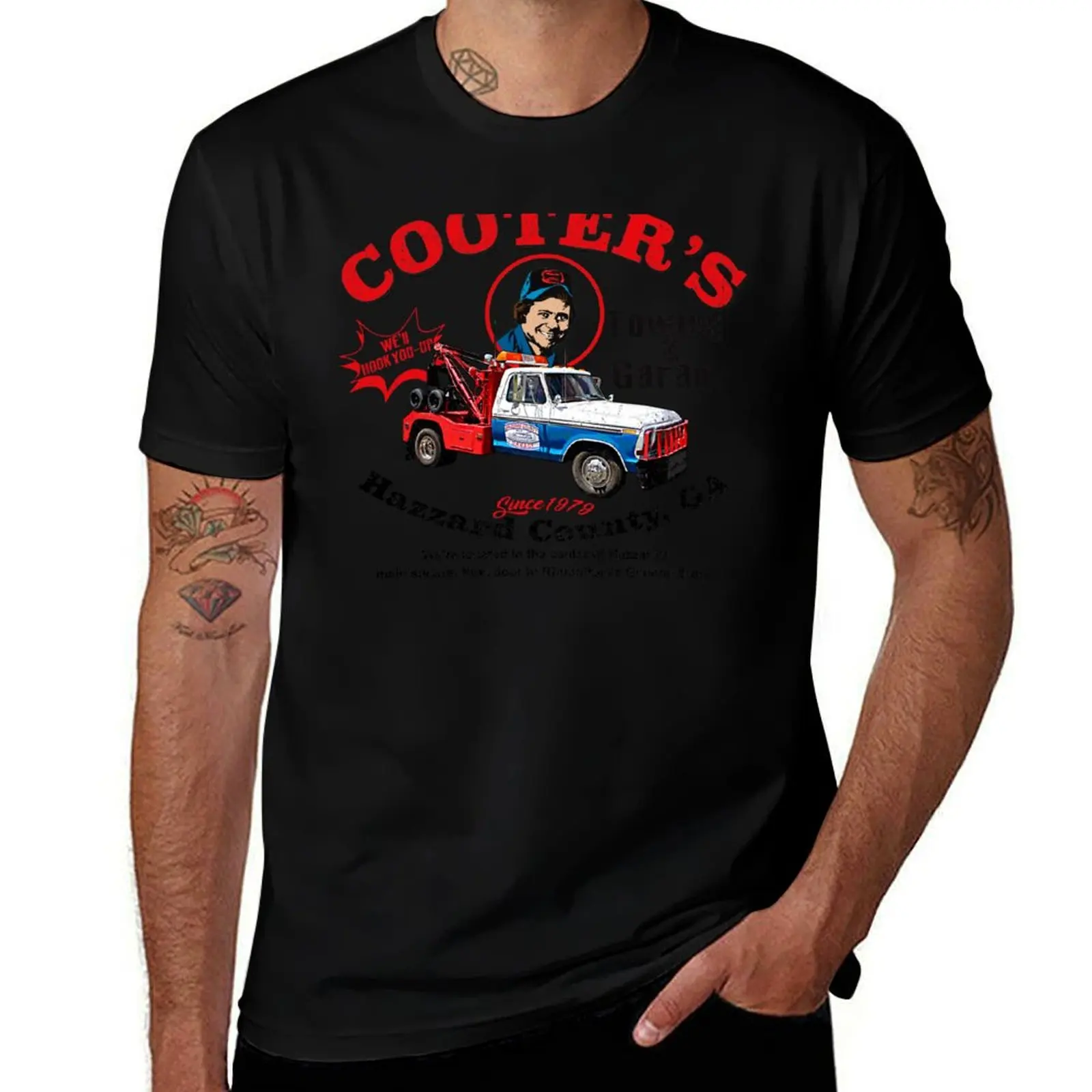 Cooter's Towing Worn Hazzard County T-Shirt t shirts with prints T-Shirt