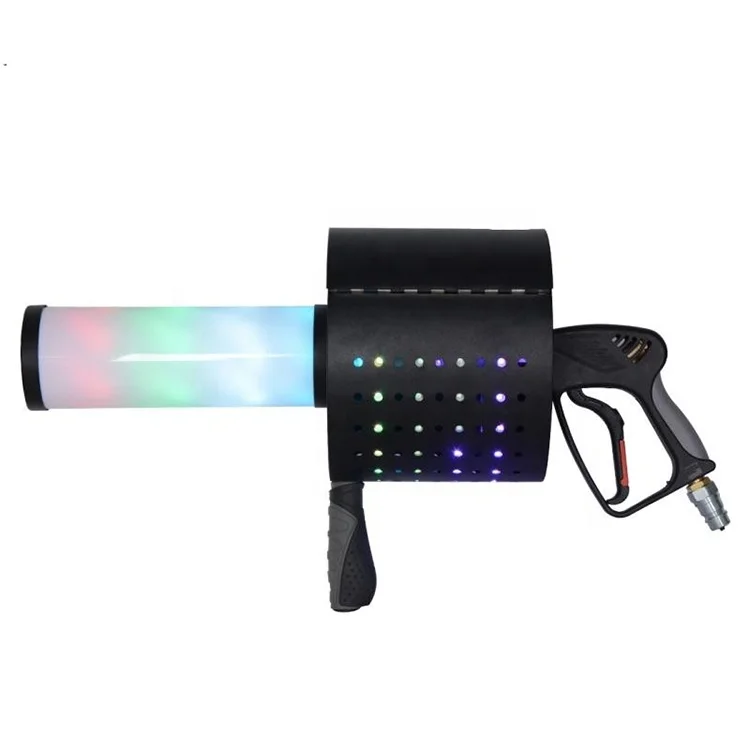 Handheld CO2 Carbon Dioxide DJ Gun LED Dry Ice Color Paper Gun Nightclub bar Atmosphere Props