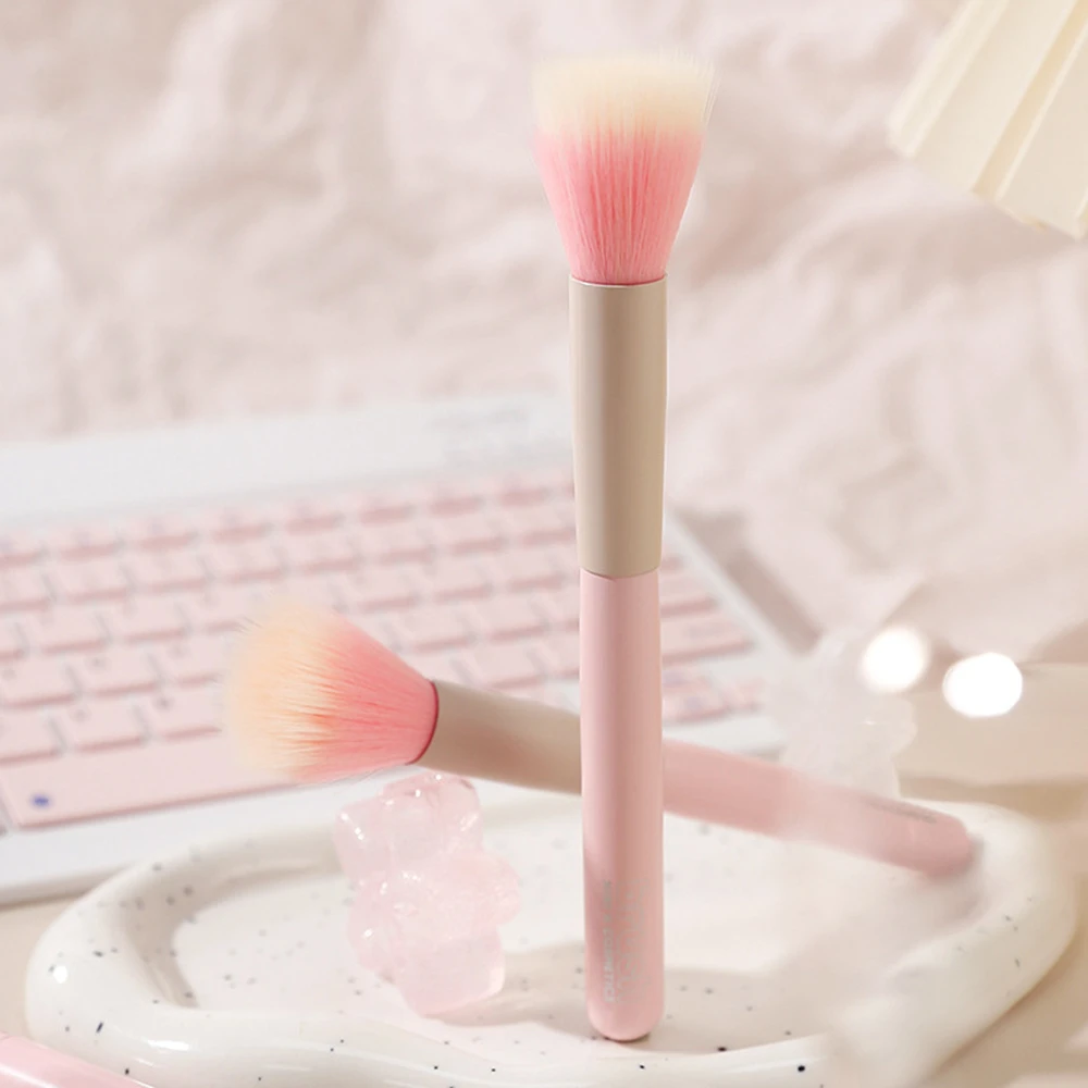 1Pc Makeup Brush Face Cheek Contour Blusher Nose Foundation Loose Power Cosmetic Make Up Brushes Tool Powder Blush Kabuki Brush