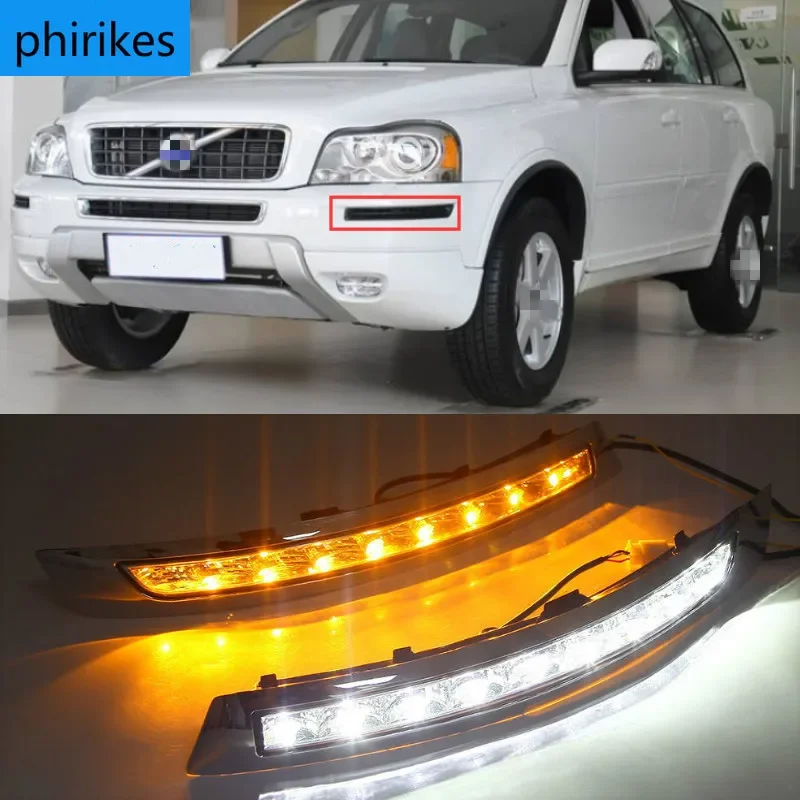 

1Set For VOLVO XC90 2007 - 2013 LED DRL Daytime Running Lights Daylight Waterproof fog lamp car-Styling turn light