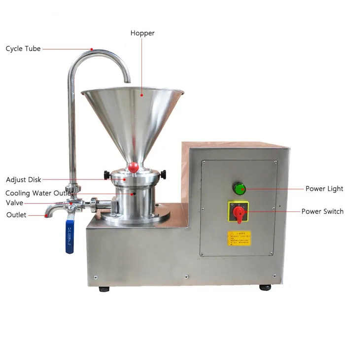 Hot selling professional peanut butter making machine nut sesame butter making machine