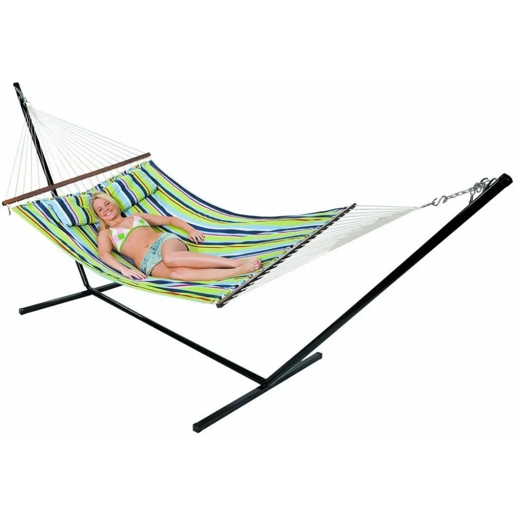 

Outdoor Camping Hammock with Pillow and Stand