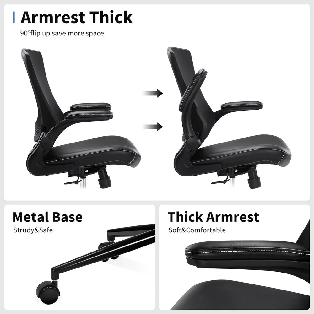 Ergonomic Reclining High Back Office Chair with Adjustable Lumbar Support and Footrest view 6