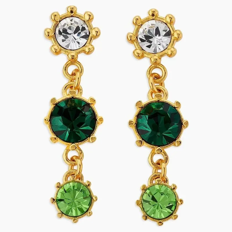

Os Handmade Fashion Jewelry Minimalist Crystal Chandelier Waterdrop Stud Earrings for Women Party