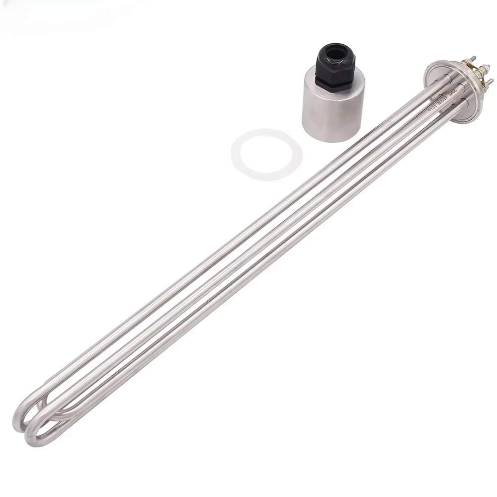 2 Tri-clamp OD64mm 220V/380V 4.5KW 6KW 9KW Heater for Home Brewery and Distillery Tank in STOCK