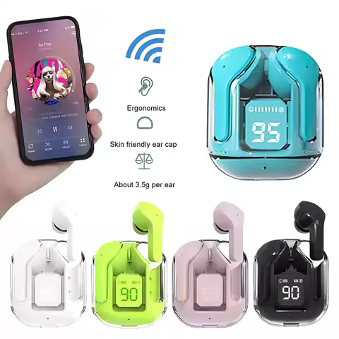 Fone de Ouvido TWS 8 Núcleos Bluetooth 50 Conectividade Estável Microfone Integrado Duração Estendida
