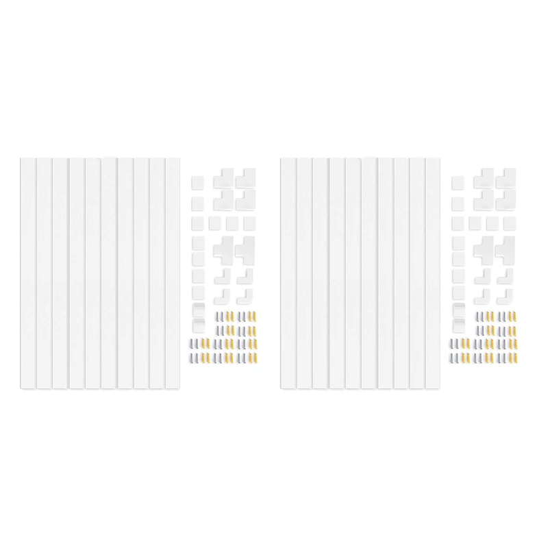 

2Set Cable Concealer Cable Trunking Kit ,Wall Cable Tidy Wire Channels Cable Hiders, Wire Cords Concealer